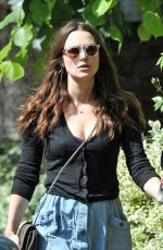 KEIRA KNIGHTLEY Out and About in London 06/19/2015