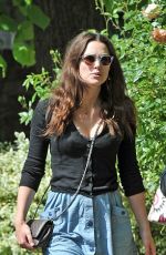 KEIRA KNIGHTLEY Out and About in London 06/19/2015