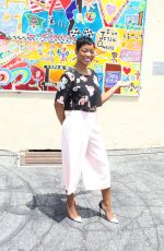 KEKE PALMER at P.S. Arts Jesse Owens Mural Unveiling in Inglewood