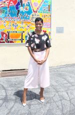 KEKE PALMER at P.S. Arts Jesse Owens Mural Unveiling in Inglewood