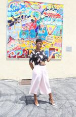 KEKE PALMER at P.S. Arts Jesse Owens Mural Unveiling in Inglewood