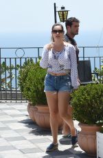 KELLY BROOK Out and About in Taormina 06/16/2015