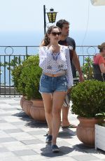 KELLY BROOK Out and About in Taormina 06/16/2015