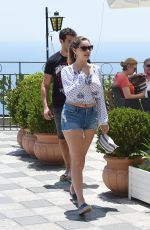 KELLY BROOK Out and About in Taormina 06/16/2015