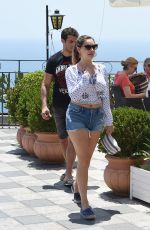 KELLY BROOK Out and About in Taormina 06/16/2015