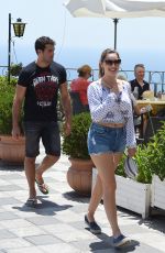 KELLY BROOK Out and About in Taormina 06/16/2015