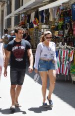 KELLY BROOK Out and About in Taormina 06/16/2015