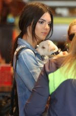 KENDALL JENNER Adopting a Dog at Bark N