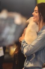 KENDALL JENNER Adopting a Dog at Bark N