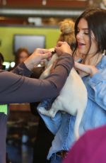 KENDALL JENNER Adopting a Dog at Bark N