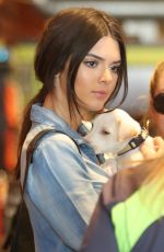 KENDALL JENNER Adopting a Dog at Bark N