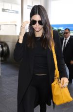 KENDALL JENNER Arrives at LAX Airport in Los Angeles 06/25/2015