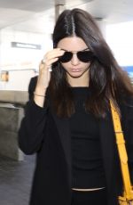 KENDALL JENNER Arrives at LAX Airport in Los Angeles 06/25/2015