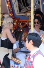 KENDALL JENNER at Disneyland for North West