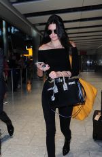 KENDALL JENNER at Heathrow Airport in London 06/27/2015