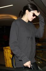 KENDALL JENNER at LAX Airport in Los Angeles 06/15/2015
