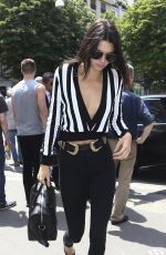 KENDALL JENNER Out and About in Paris 06/26/2015