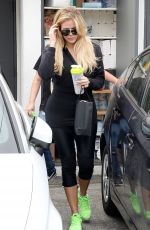 KHLOE KARDASHIAN Leaves a Hair Salon in Beverly Hills 06/04/2015
