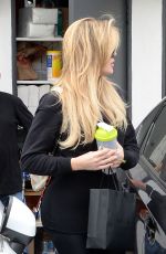 KHLOE KARDASHIAN Leaves a Hair Salon in Beverly Hills 06/04/2015