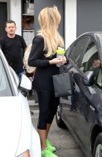 KHLOE KARDASHIAN Leaves a Hair Salon in Beverly Hills 06/04/2015