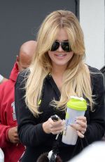 KHLOE KARDASHIAN Leaves a Hair Salon in Beverly Hills 06/04/2015