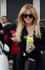 KHLOE KARDASHIAN Leaves a Hair Salon in Beverly Hills 06/04/2015