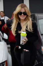 KHLOE KARDASHIAN Leaves a Hair Salon in Beverly Hills 06/04/2015