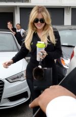 KHLOE KARDASHIAN Leaves a Hair Salon in Beverly Hills 06/04/2015