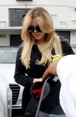 KHLOE KARDASHIAN Leaves a Hair Salon in Beverly Hills 06/04/2015