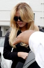 KHLOE KARDASHIAN Leaves a Hair Salon in Beverly Hills 06/04/2015