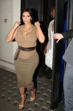 KIM KARDASHIAN and Kanye West at Hakkasan Restaurant 06/25/2015