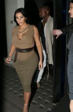 KIM KARDASHIAN and Kanye West at Hakkasan Restaurant 06/25/2015