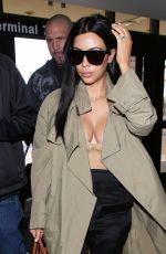 KIM KARDASHIAN Arrives at LAX Airport in Los Angeles 06/22/2015