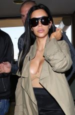 KIM KARDASHIAN Arrives at LAX Airport in Los Angeles 06/22/2015