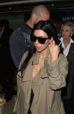 KIM KARDASHIAN Arrives at LAX Airport in Los Angeles 06/22/2015