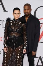 KIM KARDASHIAN at CFDA Fashion Awards 2015 in New York