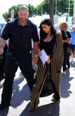 KIM KARDASHIAN Leaves Armani Caffe in Cannes 06/24/2015