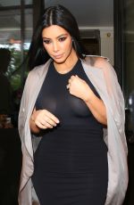 KIM KARDASHIAN Leaves Her Hotel in London 06/27/2015