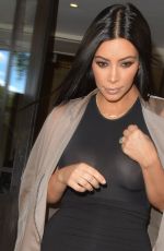 KIM KARDASHIAN Leaves Her Hotel in London 06/27/2015