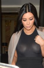 KIM KARDASHIAN Leaves Her Hotel in London 06/27/2015