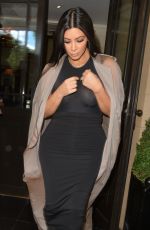 KIM KARDASHIAN Leaves Her Hotel in London 06/27/2015