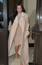 KIM KARDASHIAN Leaves Her Hotel in London 06/28/2015