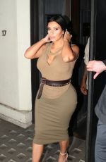 KIM KARDASHIAN Night Out in London 06/25/2015