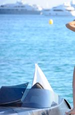 KIMBERLEY GARNER in Bikini at a Boat in Cannes 05/18/2015