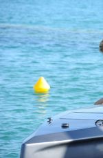 KIMBERLEY GARNER in Bikini at a Boat in Cannes 05/18/2015