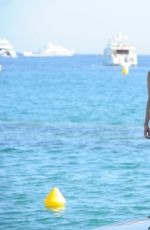 KIMBERLEY GARNER in Bikini at a Boat in Cannes 05/18/2015