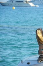 KIMBERLEY GARNER in Bikini at a Boat in Cannes 05/18/2015