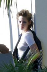 KRISTEN SYEWART on the Set of a Photoshoot in Los Angeles 06/24/2015
