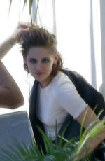 KRISTEN SYEWART on the Set of a Photoshoot in Los Angeles 06/24/2015