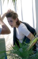 KRISTEN SYEWART on the Set of a Photoshoot in Los Angeles 06/24/2015